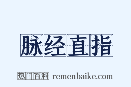 脉经直指是什么意思的图片